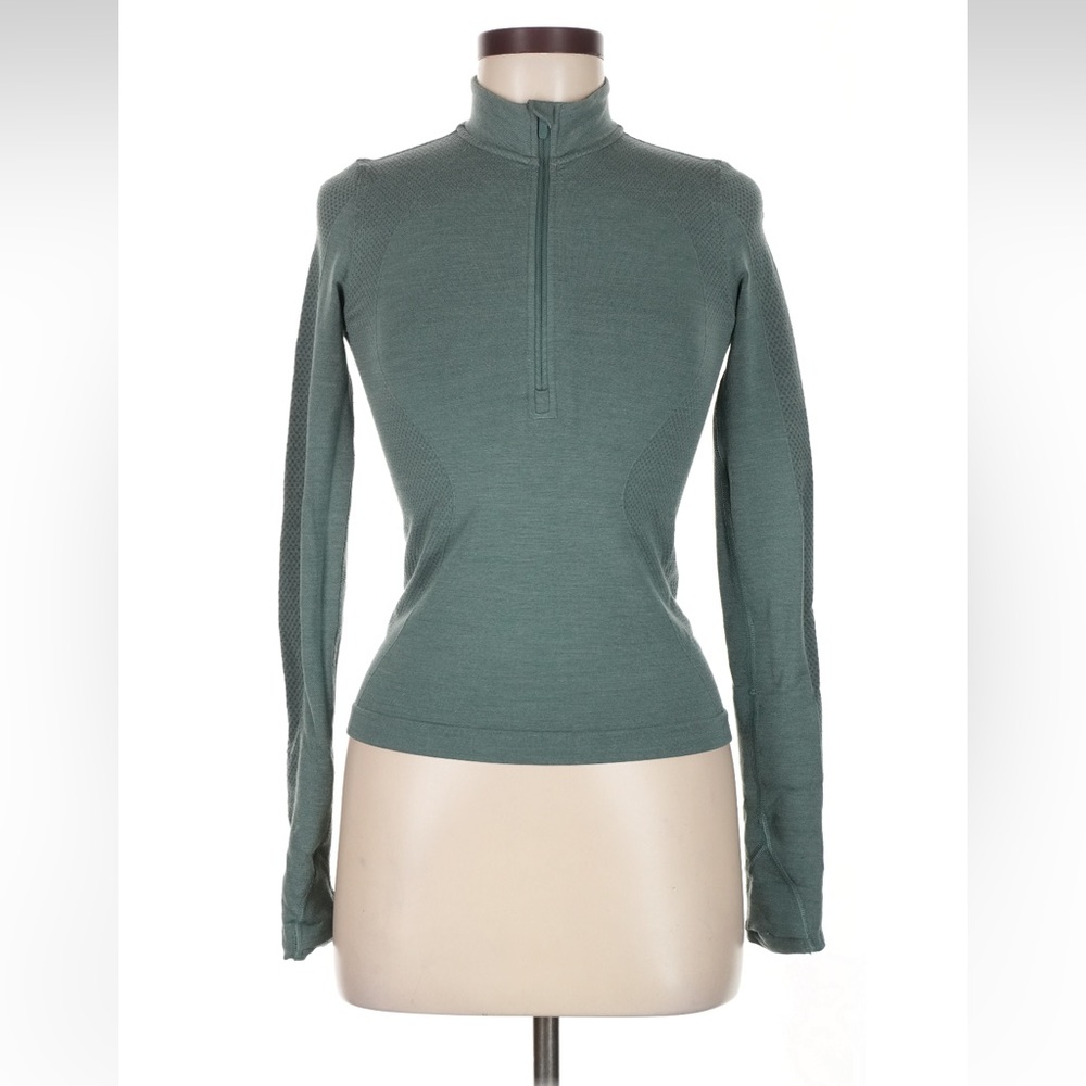 Lululemon Athletica | Green | Half Zip Long Sleeve Top